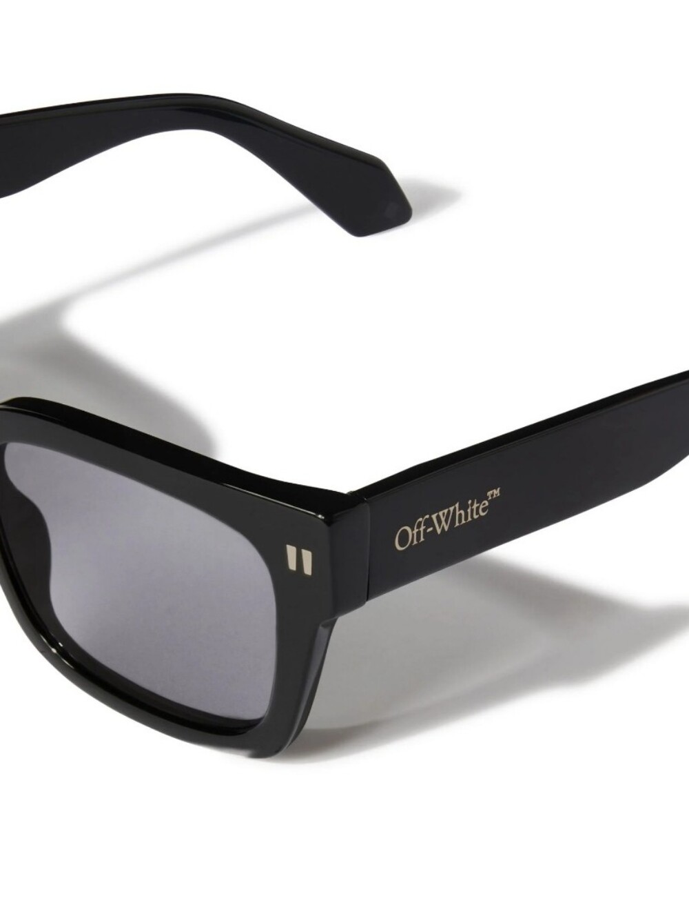Men's Off-White Black Square Sunglasses